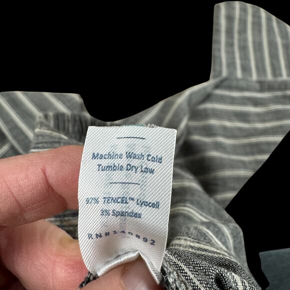 Marine Layer Women’s Allison Pant | Black/White Stripe | Sz Small | Tencel - Picture 4 of 9